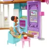 Casa de férias Barbie conjunto de brincar com mais de 30 peças, brinquedo para crianças a partir dos 3 anos