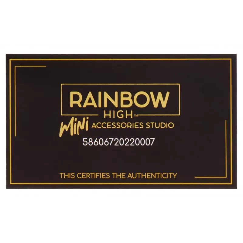Rainbow High Accessories Studio Series 1, sortido H em PDQ saco de boneca