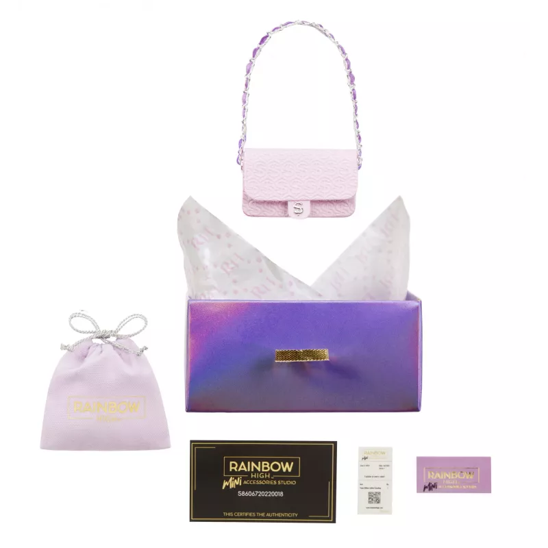 Rainbow High Accessories Studio Series 1, sortido H em PDQ saco de boneca
