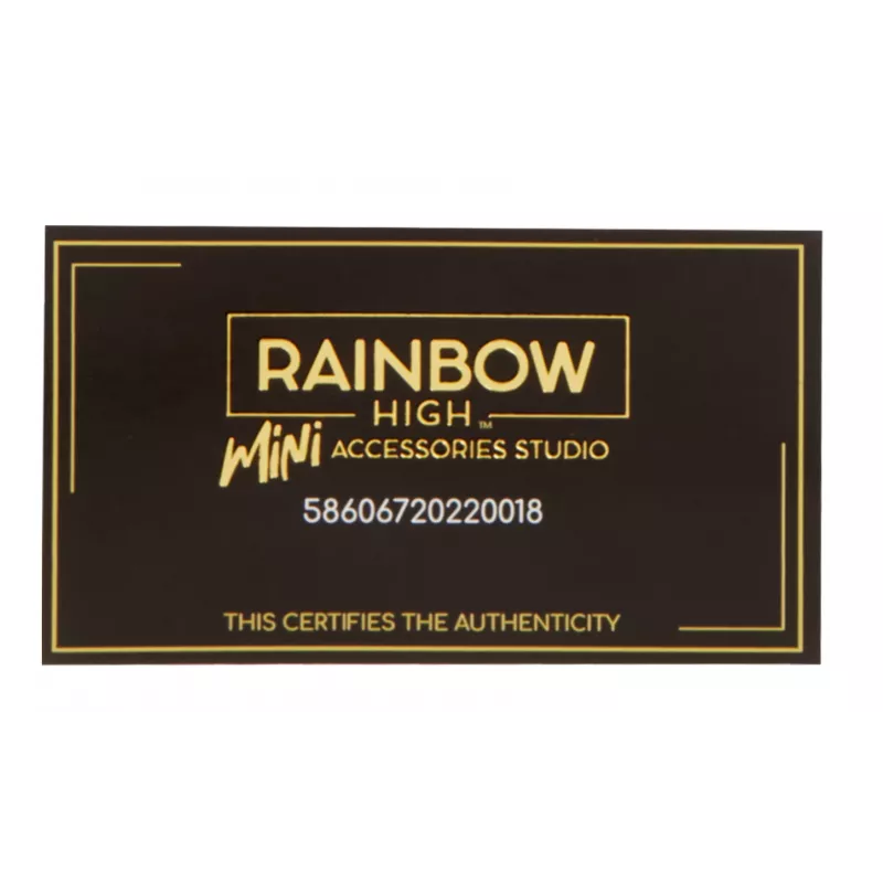Rainbow High Accessories Studio Series 1, sortido H em PDQ saco de boneca