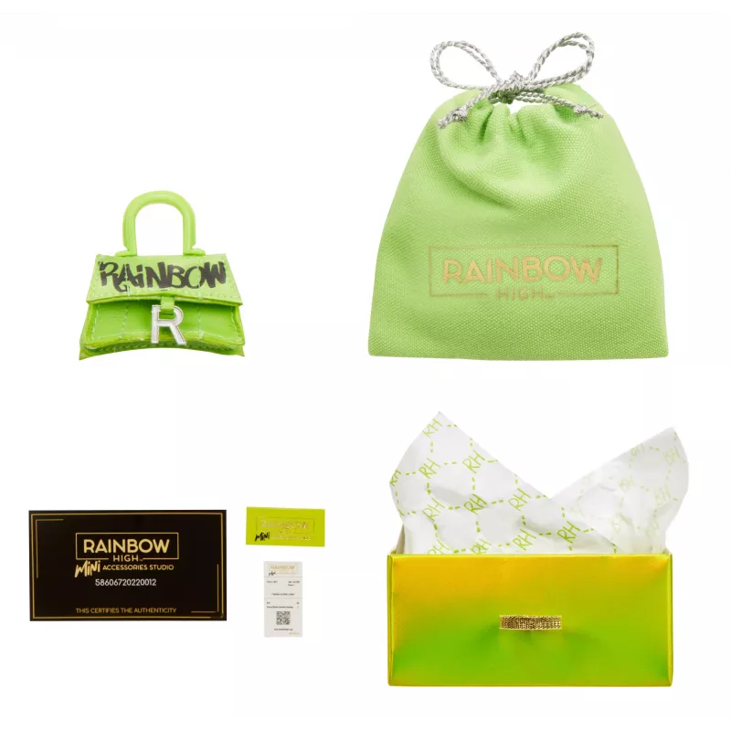 Rainbow High Accessories Studio Series 1, sortido H em PDQ saco de boneca