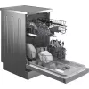 Máquina de lavar loiça slim Beko BDFS15020X, 10 conjuntos de louça, 45 cm, 47 dB, 5 programas, motor inverter