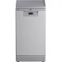 Máquina de lavar loiça slim Beko BDFS15020X, 10 conjuntos de louça, 45 cm, 47 dB, 5 programas, motor inverter