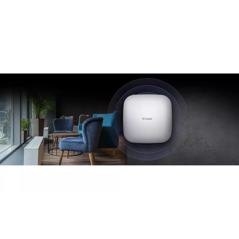 Ponto de acesso D-Link AX1800 Wi-Fi 6 Dual-Band PoE
