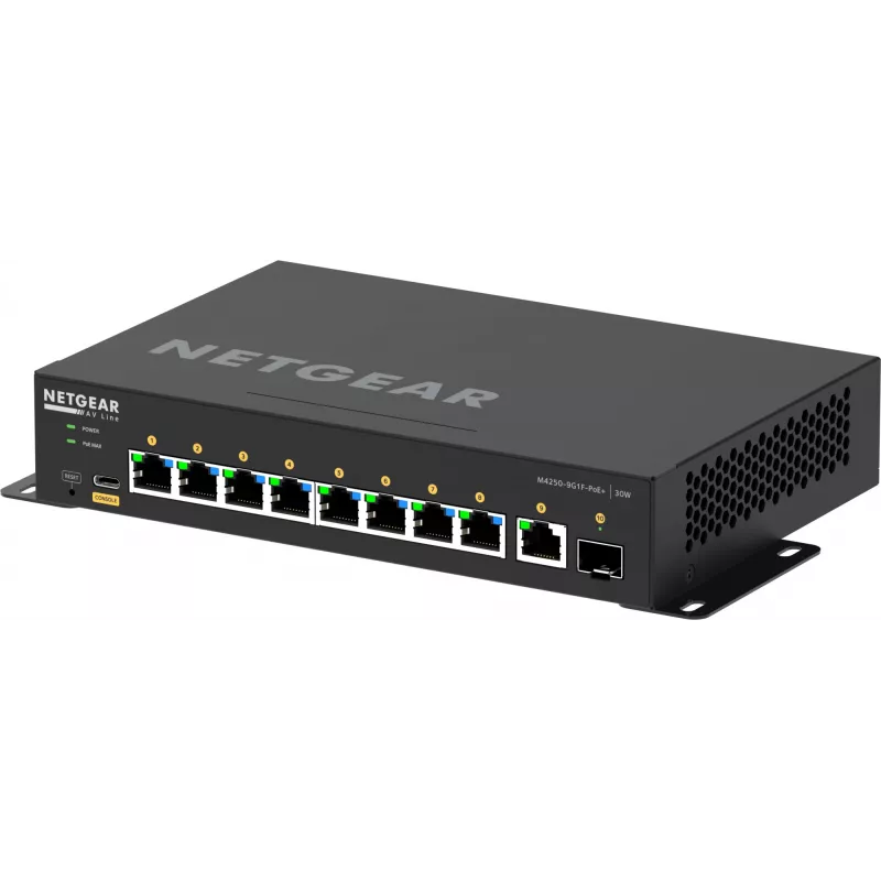 Switch gerido NETGEAR GSM4210PD-100EUS 8x1G PoE+ 110W 1xSFP