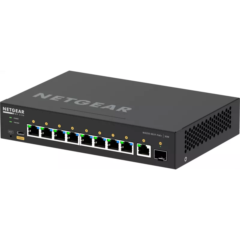 Switch gerido NETGEAR GSM4210PD-100EUS 8x1G PoE+ 110W 1xSFP