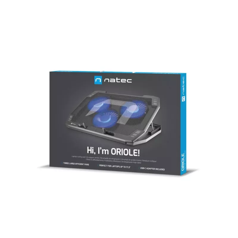 Base de arrefecimento para portátil NATEC Kühlpad Natec Oriole 1