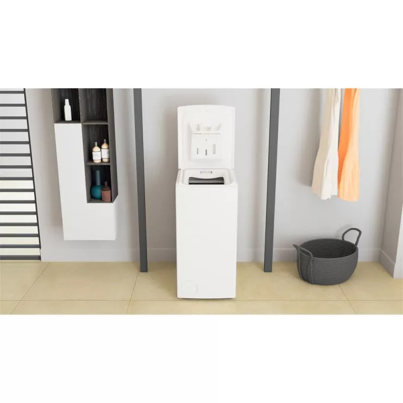 Whirlpool TDLR 6040L PL/N máquina de lavar roupa de instalação livre com carga superior, 6 kg, 1000 rpm, branca