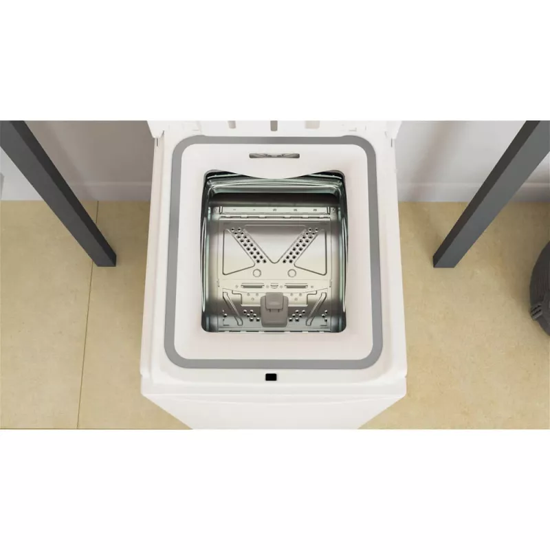 Whirlpool TDLR 6040L PL/N máquina de lavar roupa de instalação livre com carga superior, 6 kg, 1000 rpm, branca