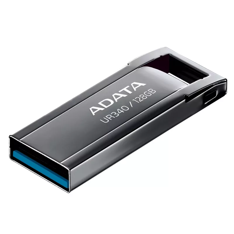 Pen drive ADATA UR340 128 GB USB Type-A 3.2 Gen 2, caixa metálica, preta