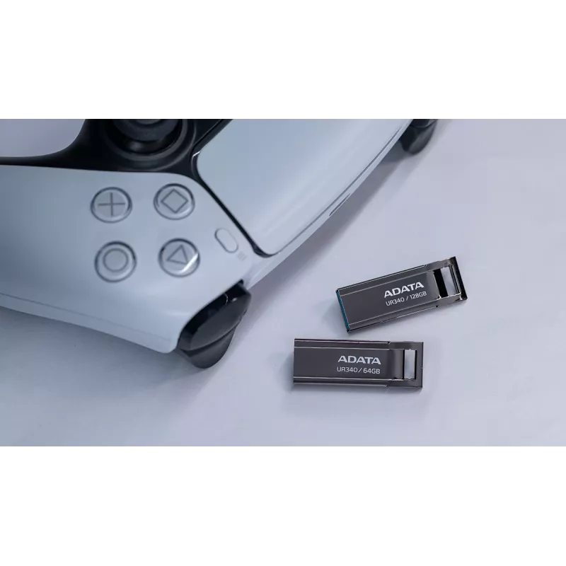 Pen drive ADATA UR340 128 GB USB Type-A 3.2 Gen 2, caixa metálica, preta