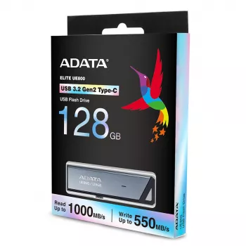 Pen drive ADATA UE800 128 GB USB Type-C 3.2 Gen 2 (3.1 Gen 2) prateada