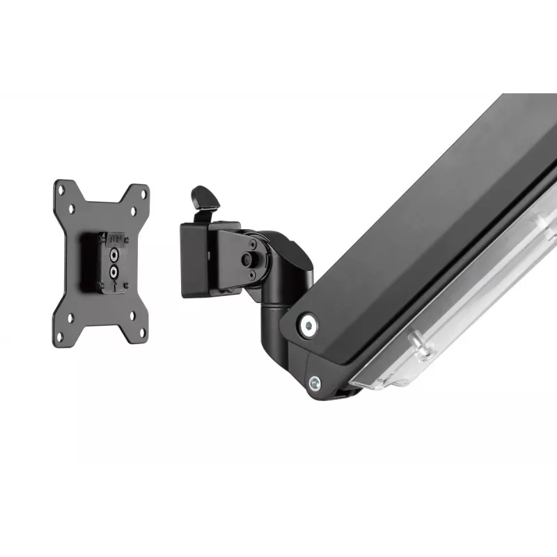Suporte de secretária DIGITUS para monitor com mola a gás individual 35 polegadas, 15 kg máx. preto