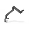 Suporte de secretária DIGITUS para monitor com mola a gás individual 35 polegadas, 15 kg máx. preto