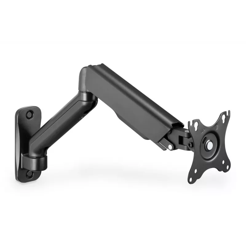 Suporte de parede DIGITUS para monitor com mola a gás individual 32 polegadas 9 kg máx. preto