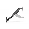 Suporte de parede DIGITUS para monitor com mola a gás individual 32 polegadas 9 kg máx. preto