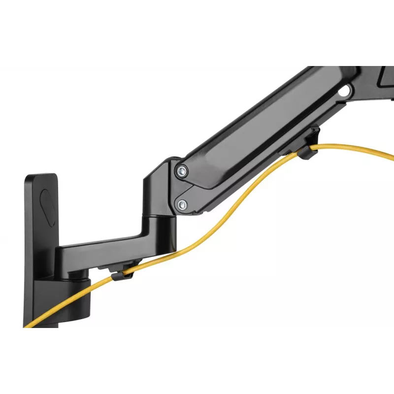 Suporte de parede DIGITUS para monitor com mola a gás individual 43 polegadas, máx. 23 kg - preto