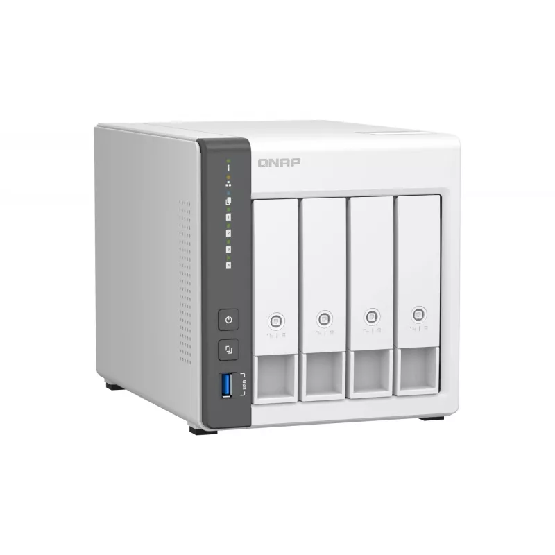 QNAP TS-433 NAS Torre ARM Cortex-A55 4 GB 0 TB QNAP QTS branco