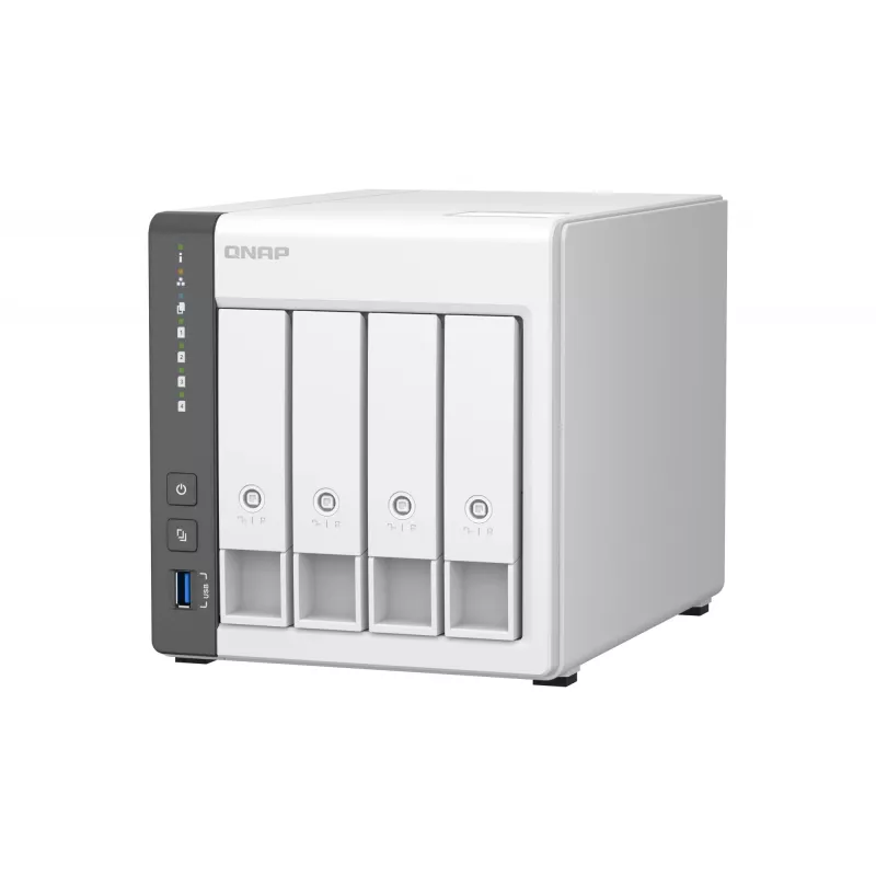 QNAP TS-433 NAS Torre ARM Cortex-A55 4 GB 0 TB QNAP QTS branco