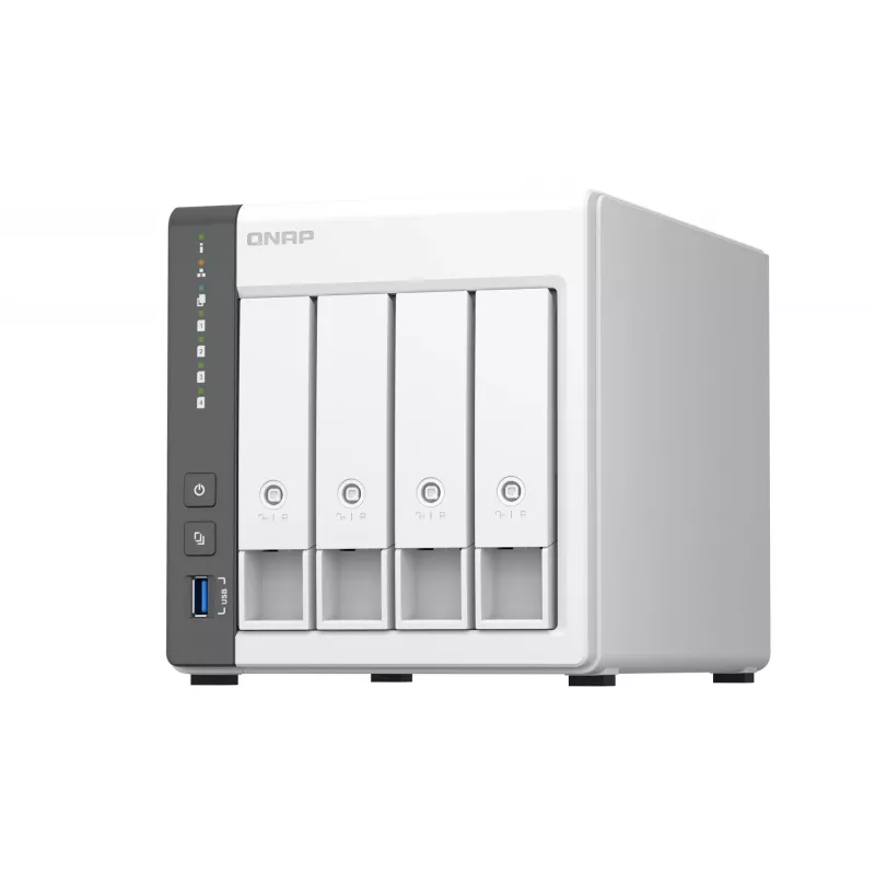 QNAP TS-433 NAS Torre ARM Cortex-A55 4 GB 0 TB QNAP QTS branco