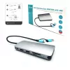 i-tec USB 3.0 USB-C/Thunderbolt 3x Display Metal Nano Dock com LAN + Power Delivery 100 W