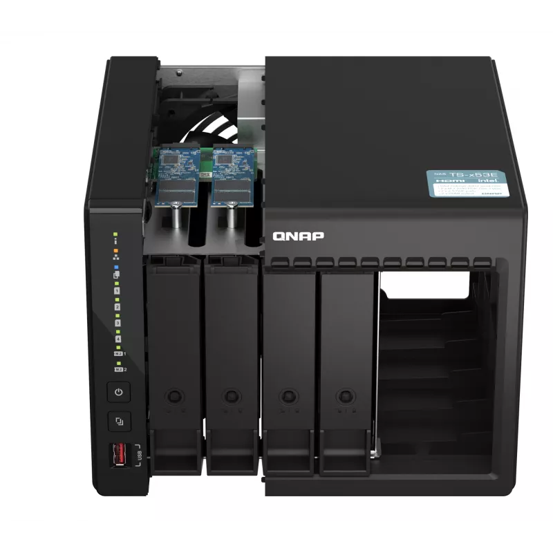 QNAP TS-453E NAS Torre Intel® Celeron® J6412 8 GB 0 TB QNAP QTS preto