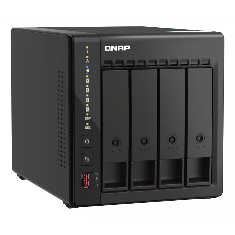 QNAP TS-453E NAS Torre Intel® Celeron® J6412 8 GB 0 TB QNAP QTS preto