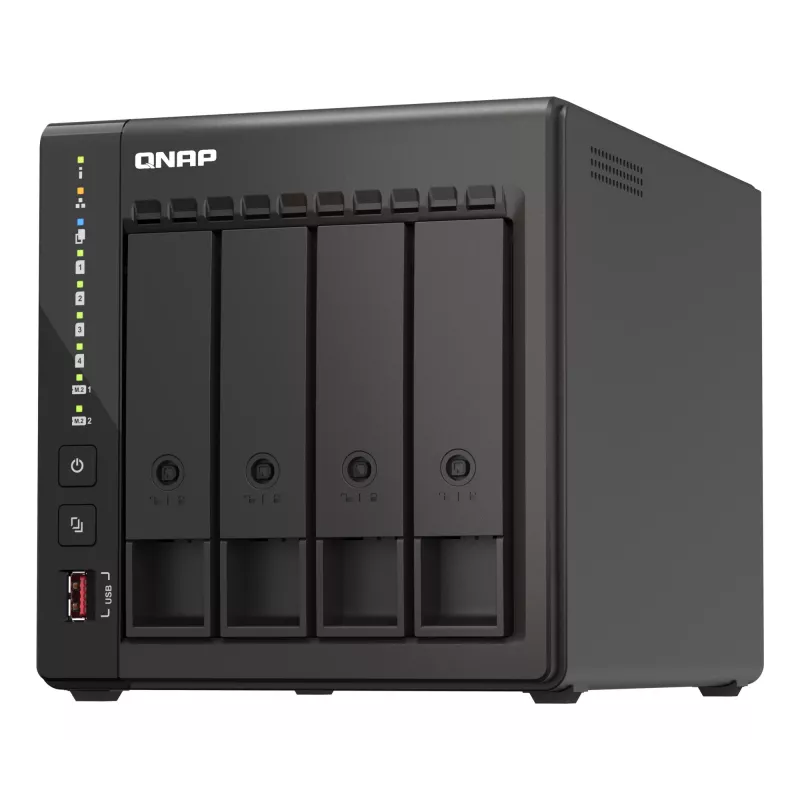QNAP TS-453E NAS Torre Intel® Celeron® J6412 8 GB 0 TB QNAP QTS preto