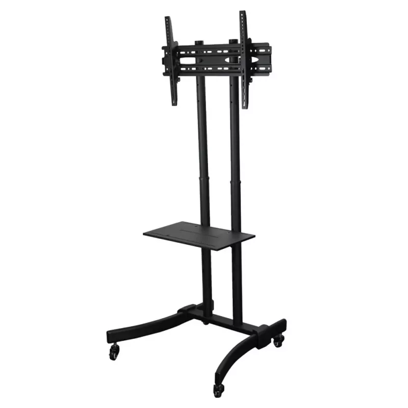 Techly ICA-TR23 suporte de TV móvel com rodas, 32-70 polegadas, 40 kg, com prateleira