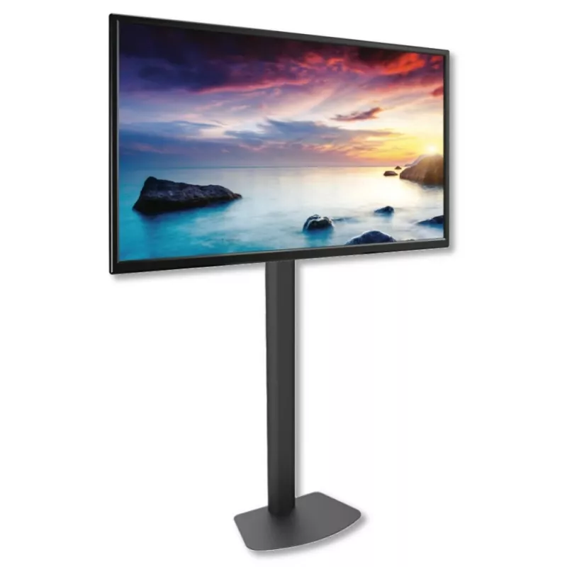 Suporte de TV de chão TECHLY ICA-TR27 para 32–55 polegadas (81,3–139,7 cm), VESA 100x100–600x400, inclinação -15–0°, carga máx. 40 kg, preto