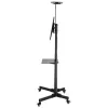 Suporte de chão TECHLY ICA-TR16T para ecrãs de 37 polegadas a 70 polegadas, VESA 200x200–600x400, até 50 kg, ajustável em altura, rodas, inclinação ±10° (preto)