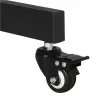Suporte de chão TECHLY ICA-TR16T para ecrãs de 37 polegadas a 70 polegadas, VESA 200x200–600x400, até 50 kg, ajustável em altura, rodas, inclinação ±10° (preto)