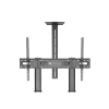 Suporte de chão com rodas Techly em aço com apoio ajustável em altura para TV de 60'' a 100''