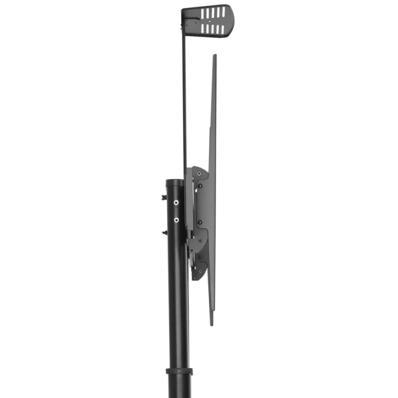 Suporte de chão com rodas Techly em aço com apoio ajustável em altura para TV de 60'' a 100''