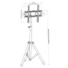 Suporte de chão universal Techly para televisores 17-60 polegadas
