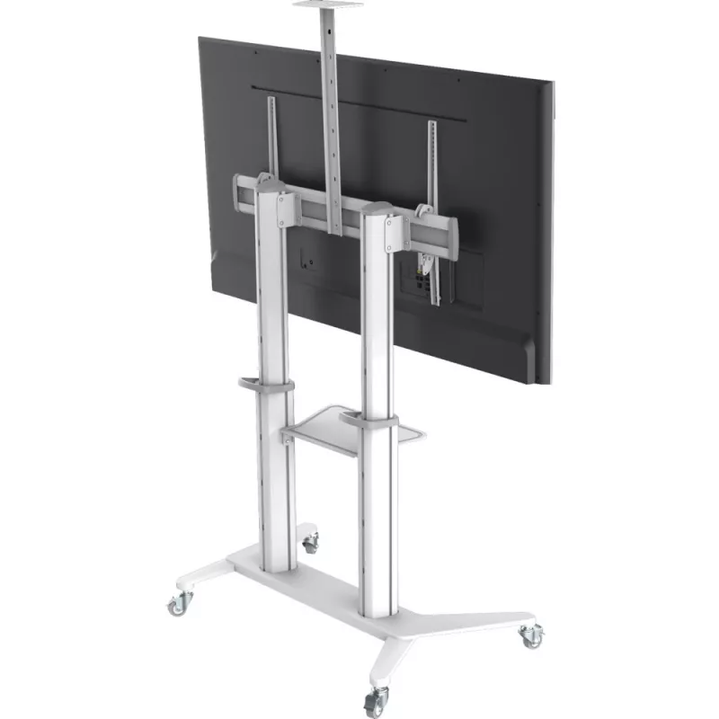 Carrinho/suporte multimédia Techly ICA-TR49W branco para ecrã plano