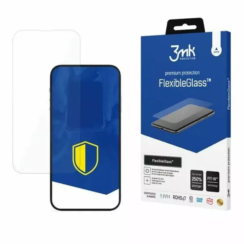 Película de proteção de ecrã 3MK FlexibleGlass para iPhone 14/14 Pro