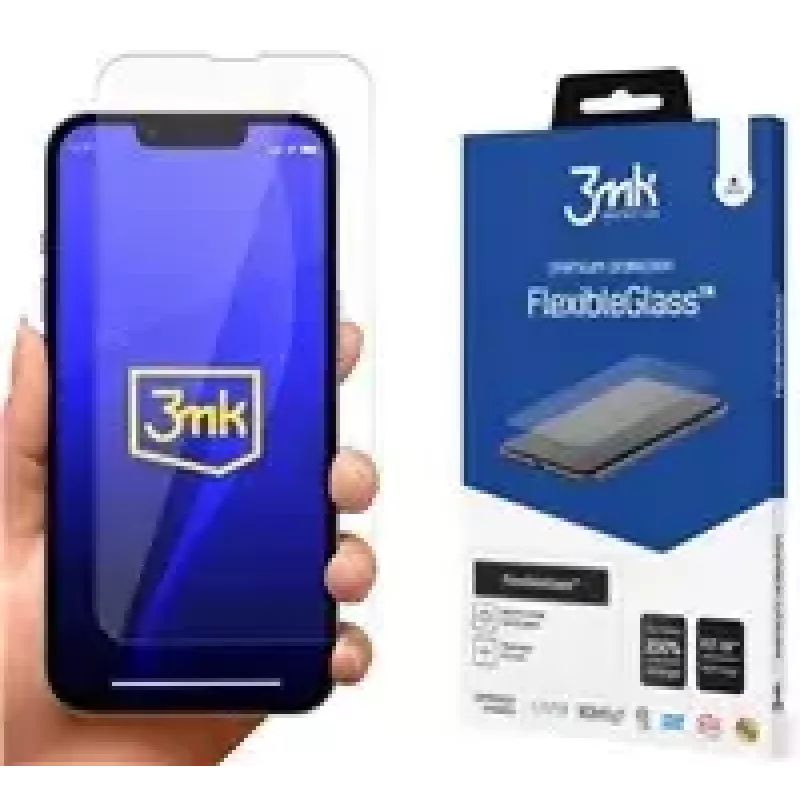Película de proteção de ecrã 3MK FlexibleGlass para iPhone 14/14 Pro