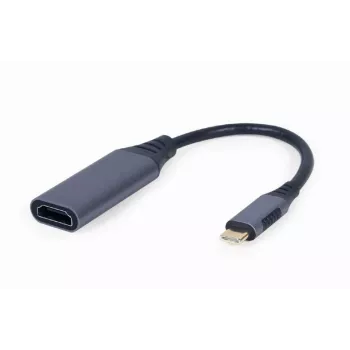 Adaptador de cabo de vídeo GEMBIRD USB Type-C para HDMI A-USB3C-HDMI-01, 0,15 m, cinzento