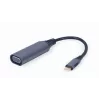 Adaptador de ecrã GEMBIRD USB Type-C para VGA, 15 cm, cinzento espacial