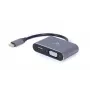 Gembird adaptador de vídeo de USB 3.0 Type-A para HDMI + VGA, cinzento sideral