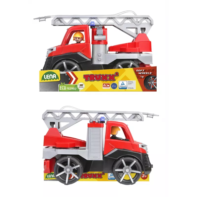 Lena TRUXX SM04535, carro de bombeiros, 2 ano(s), borracha, aço, cinzento, vermelho