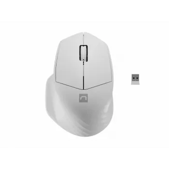 Rato ótico sem fios Bluetooth NATEC Siskin 2 — 1600 DPI, Bluetooth 5.0, para destros, branco