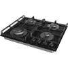 Placa Gorenje GTW641EB preta encastrar 60 cm gás 4 zona(s)