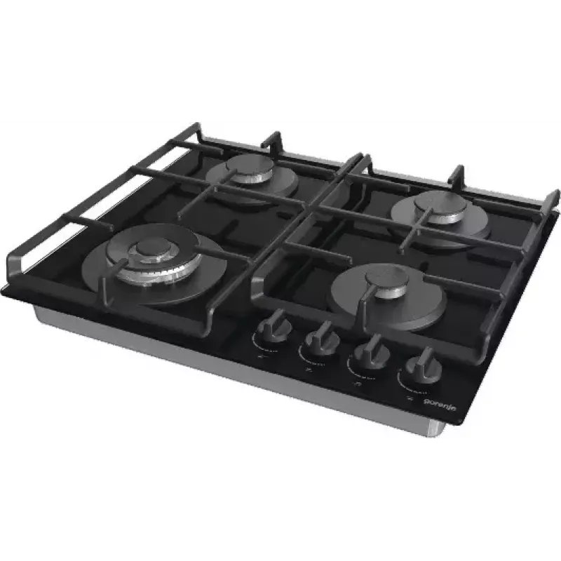 Placa Gorenje GTW641EB preta encastrar 60 cm gás 4 zona(s)