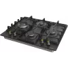 Placa Gorenje GW6D42CLB preta encastrar 60 cm gás 4 zona(s)