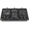 Placa Gorenje GW6D42CLB preta encastrar 60 cm gás 4 zona(s)