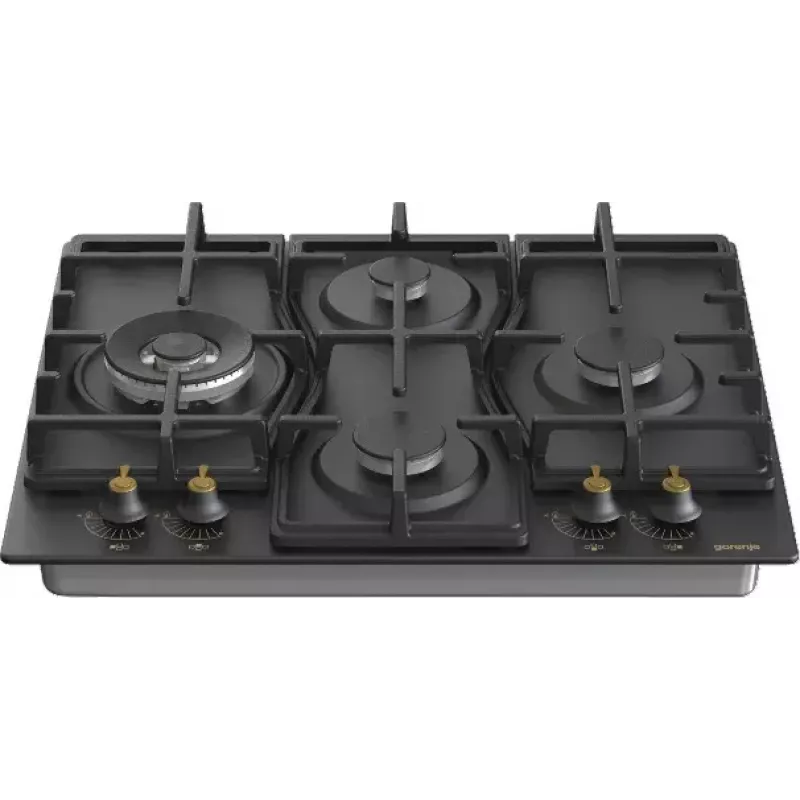 Placa Gorenje GW6D42CLB preta encastrar 60 cm gás 4 zona(s)