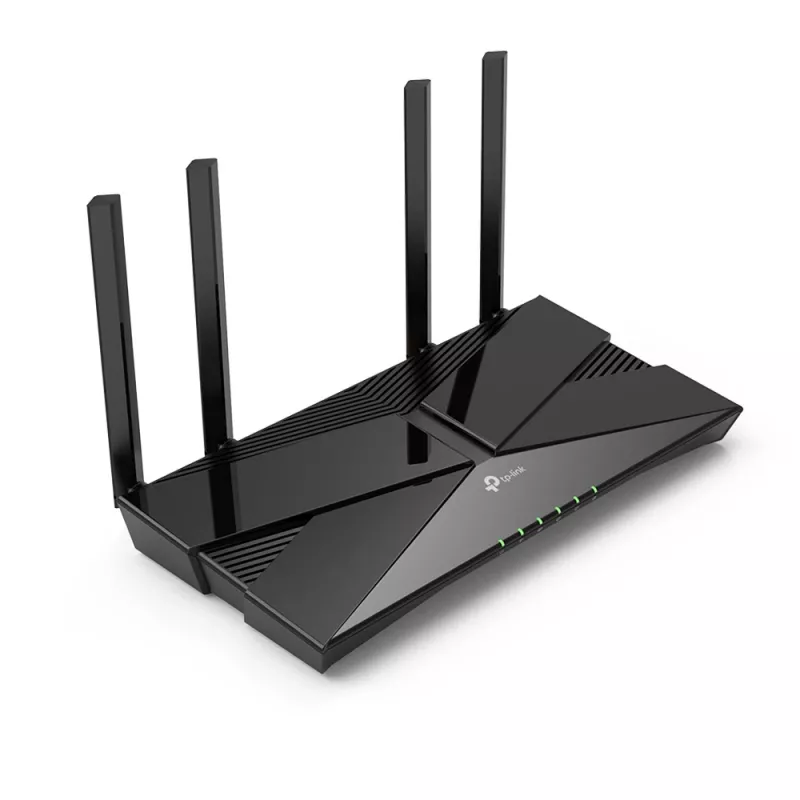 Router TP-Link AX1800 Dual-Band Wi-Fi 6, Wi-Fi 6 (802.11ax), dupla banda (2,4 GHz / 5 GHz), Ethernet LAN, preto, router de mesa