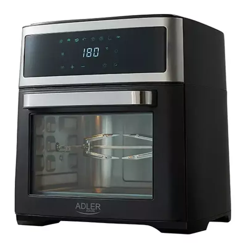 Adler AD 6309 forno com fritadeira de ar, 13 l, 1700 W, aço inoxidável / preto